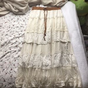 Lacy Maxi Skirt
